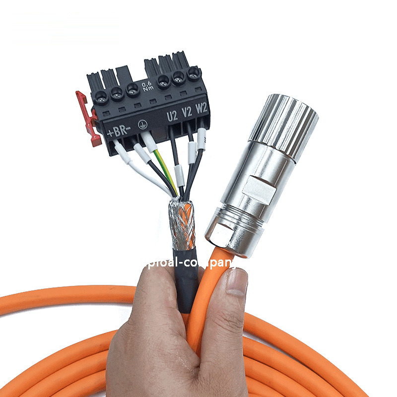 Power cable with brake cable 6FX5002-5DN06 6FX8002-5DN06 for Siemens S120 motor - Image 3