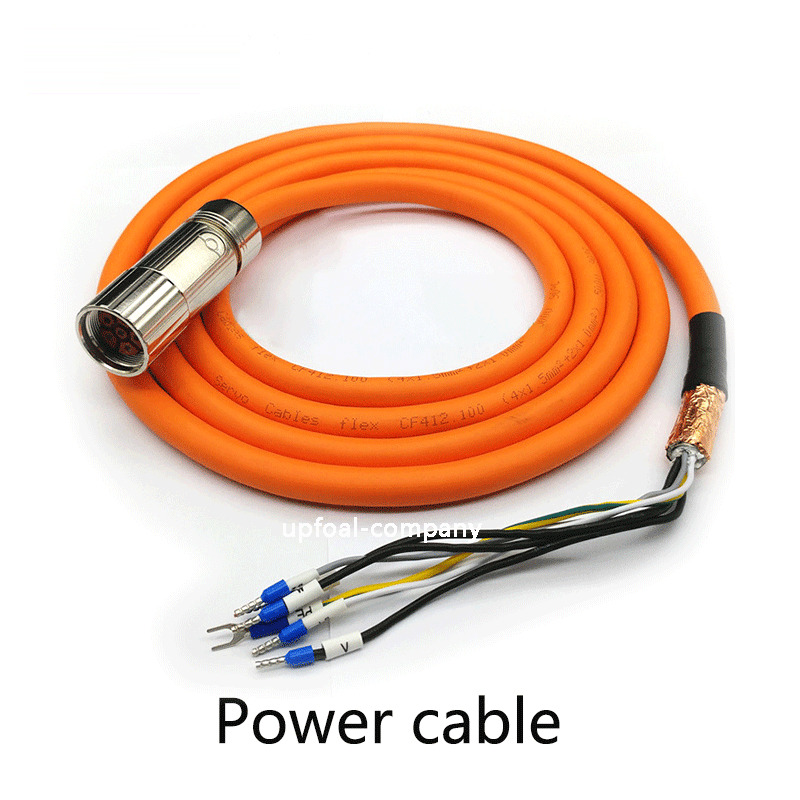 Power cable 6FX5002-5DA01-1AF0 with M23 6 cores for Siemens V90 servo motor