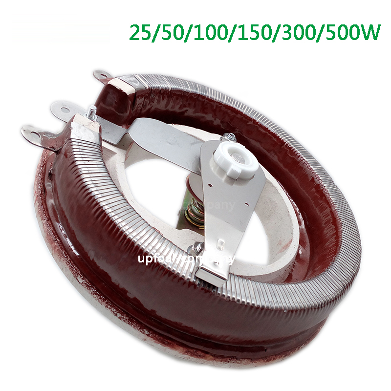 BC1 high quality.military level.ceramic.potentiometer.Disc shape.adjustable resistor.sliding rheostat 25w 50w 100w 150w 300w 500w