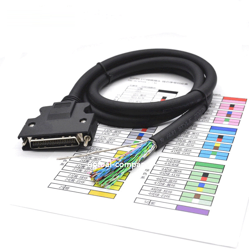cable For Mitsubishi Panasonic Yaskawa Schneider Delta servo drive,IO cable,50 core - Image 2